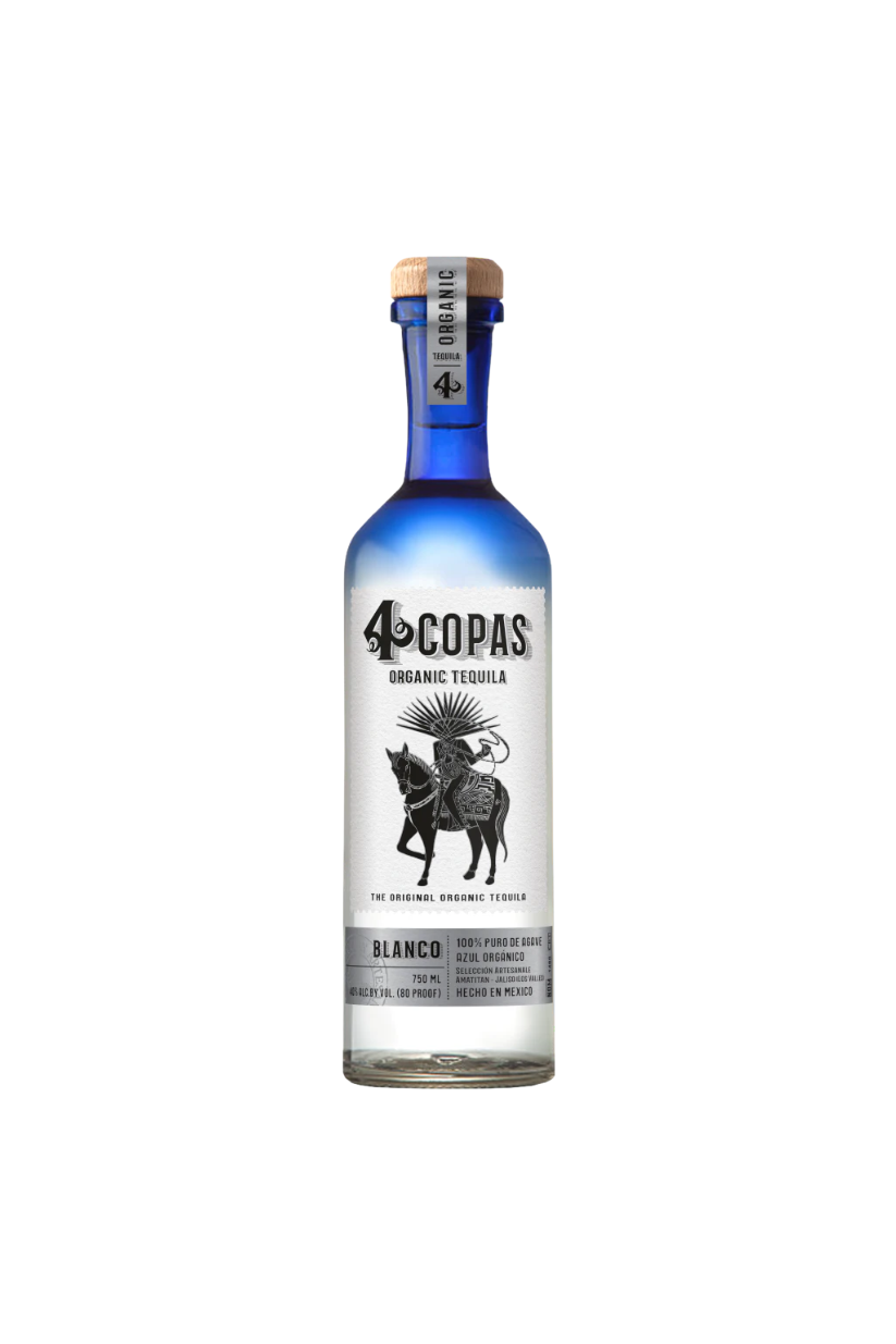 4 Copas Tequila Blanco USDA Organic & Kosher - 80 Proof